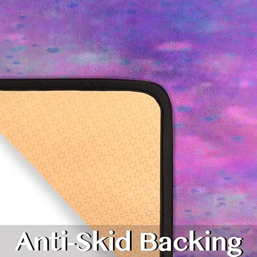 Miniatura 4 de Bright Night Sky Galaxy - Tapete de cocina acolchado antifatiga, juego de 2 piezas, duradero, resistente a las manchas, parte inferior