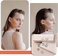DIVINA VITAE 8 db Orr Piercing Szett - Spirál és Dupla Karika Orrpiercing, Helix Piercing, 316L Sebészeti Acél, 8/10 mm, Fekete és Ezüst 4