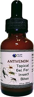 Insect Bites ANTIVENOM Gel Topical Treatment for Mosquito Spiders Snakes Ants & Other Poisonous Bites. Mineral Silicate University Certified