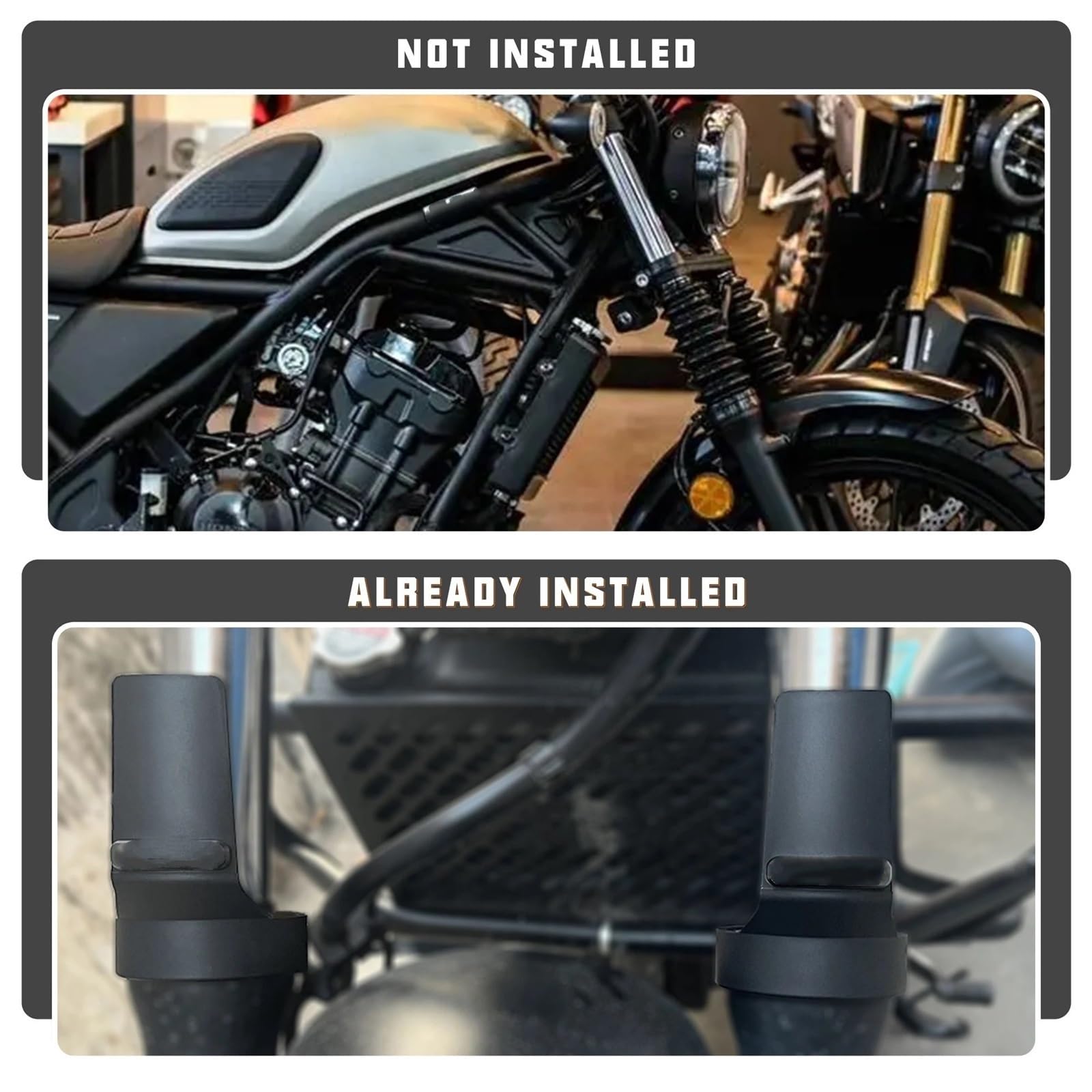 osłona amortyzatora widelca Akcesoria motocyklowe Osłona przedniego widelca Amortyzująca wstrząsy Ochronna osłona pasuje do Honda CL 500 CL300 CL500 CL300(CL300 Gold)