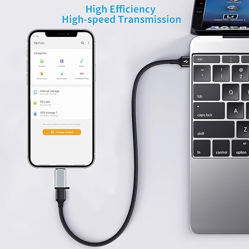 Miniatura 7 de Adaptador USB C a Lightning, adaptador Lightning hembra a USB C macho, carga rápida PD y transferencia de datos, adecuado para iPhone 1515 Plus15