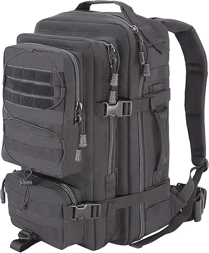 MGFLASHFORCE Mochila táctica militar del ejército 3 días paquete de asalto Bug Out bolsa mochila de supervivencia al aire libre Molle mochila