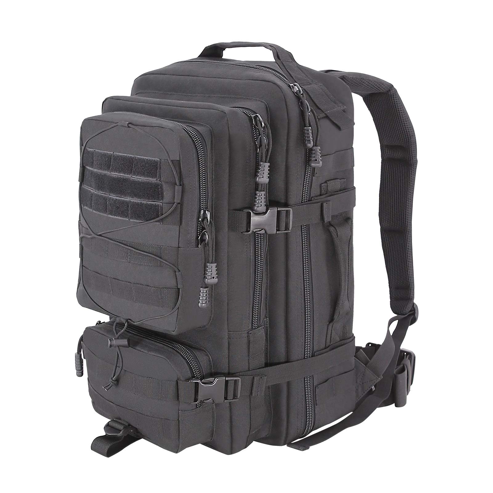 MGFLASHFORCE Military Tactical Backpack Army 3 Day Assault Pack Bug Out Bag Rucksack Outdoor Survival Molle Backpack