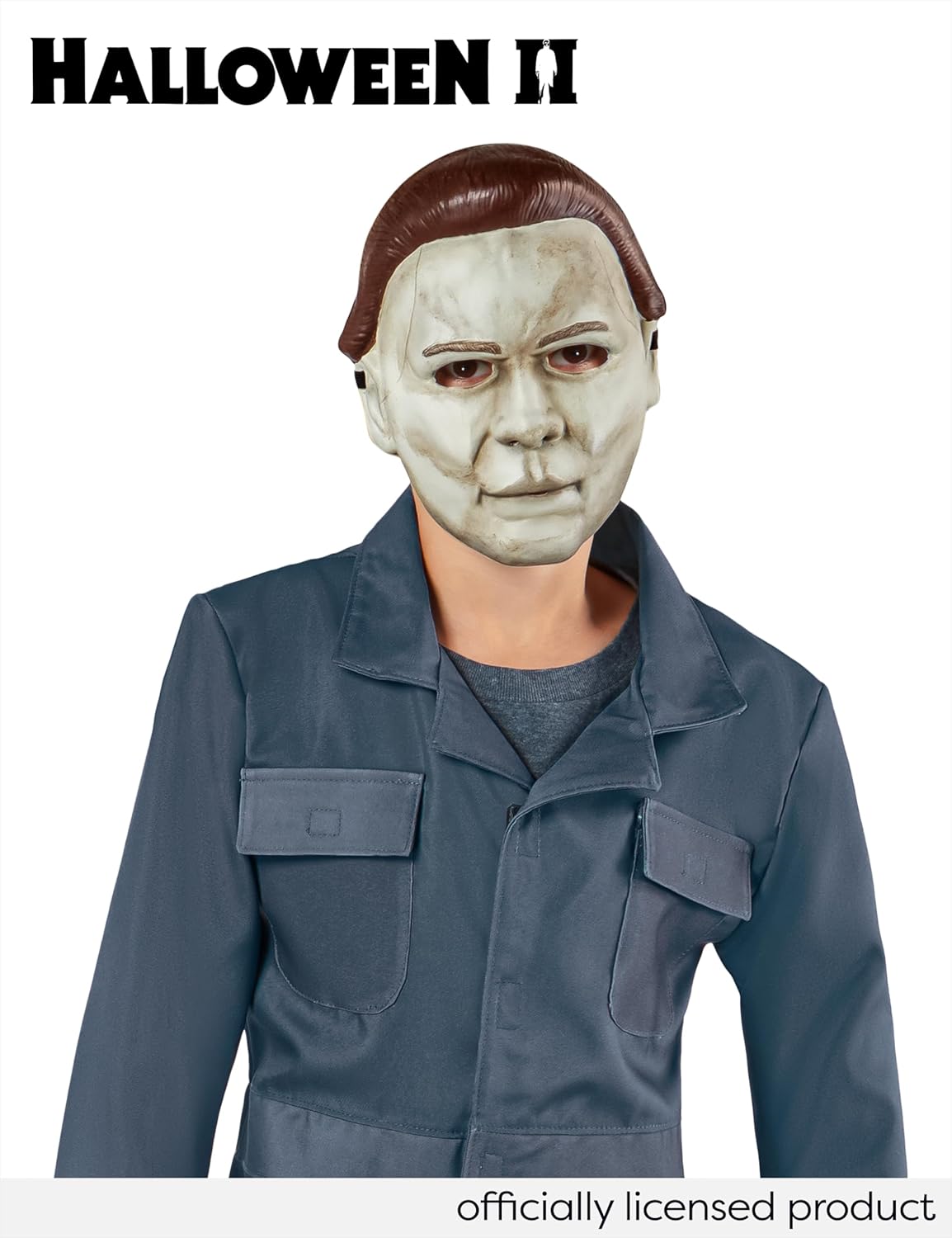 Rubies Halloween II Michael Myers Costume Jumpsuit with Face Mask for Kids for Themed Parties and Halloween