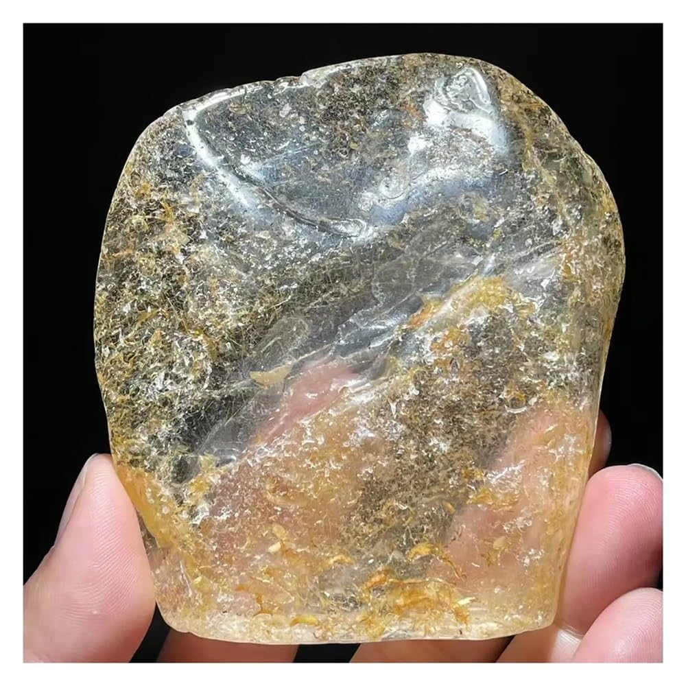 Cuarzo de rutilo dorado natural puro seleccionado para coleccionistas y joyería