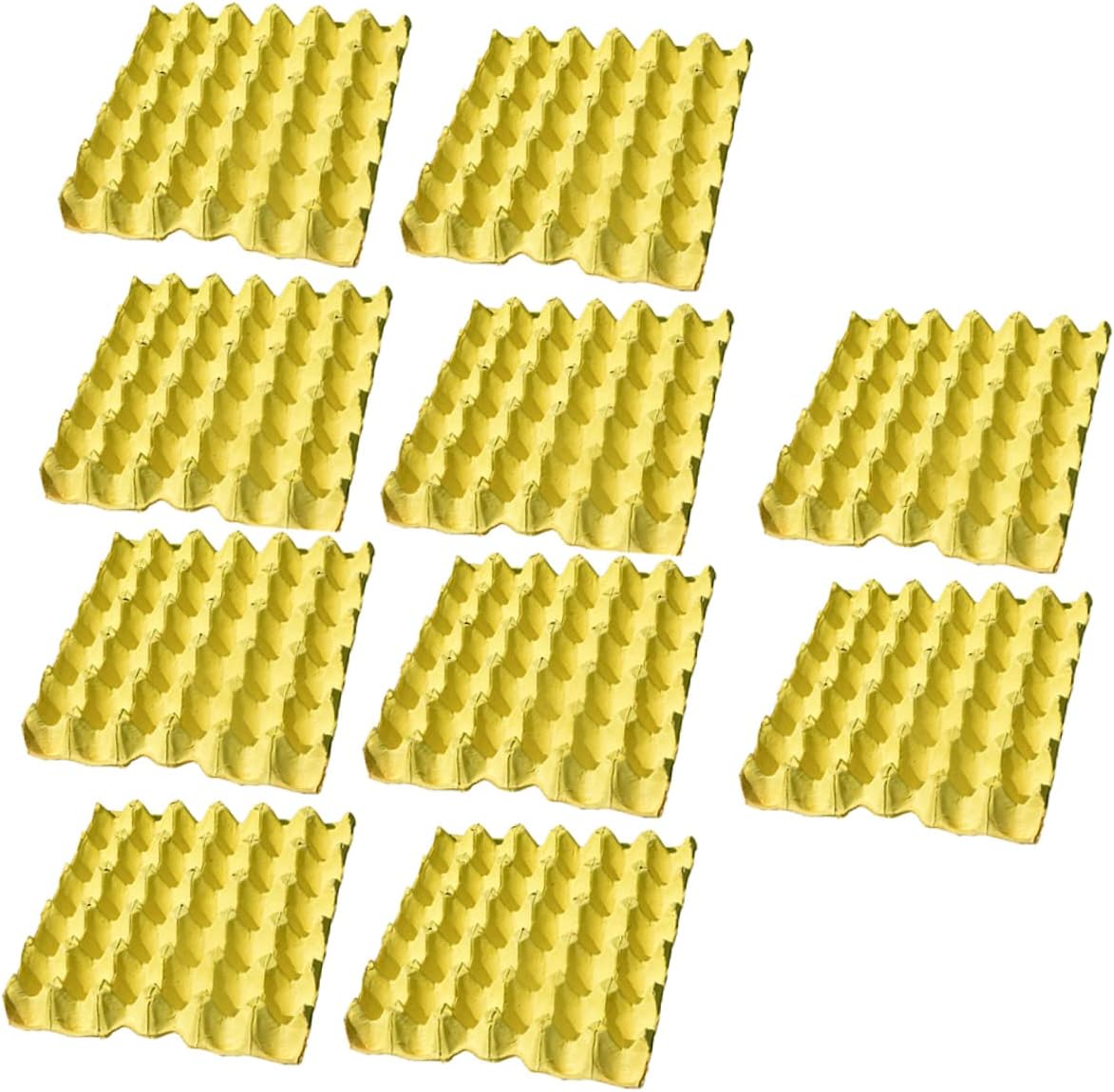 10pcs Household Egg Trays Diy Egg Storage Trays for Countertop Half Dozen Cartons Reusable Organizers for Chicken