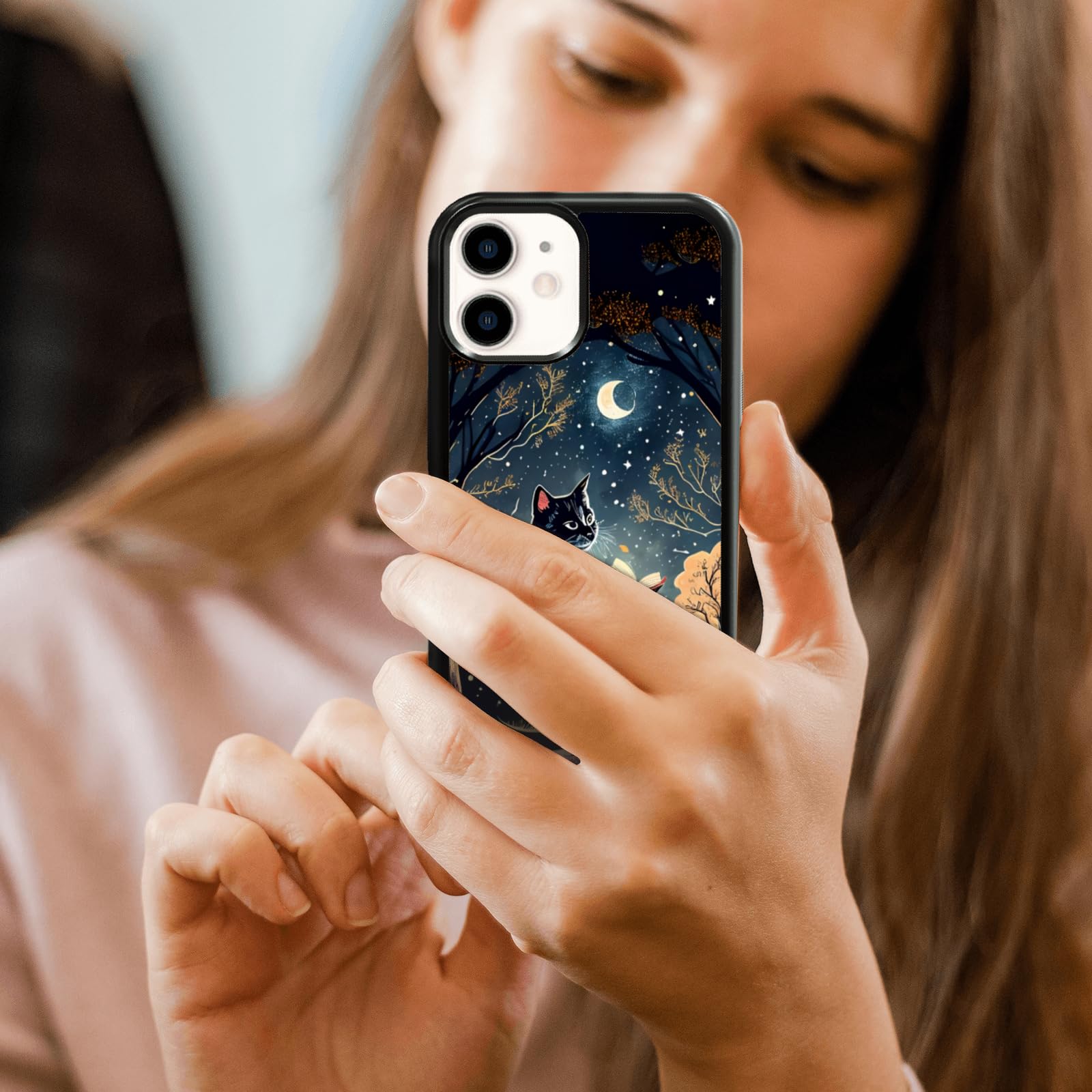 Amazon.com: MMYAJT Black Whimsical Cat Phone Case Compatible with iPhone 11 Moon Cat iPhone Case Shockproof Cute Black Cat Phone Cover Gift for Boy Girl Men Women : Cell Phones & Accessories Amazon.com: MMYAJT Black Whimsical Cat Phone Case Compatible with iPhone 11 Moon Cat iPhone Case Shockproof Cute Black Cat Phone Cover Gift for Boy Girl Men Women : Cell Phones & Accessories