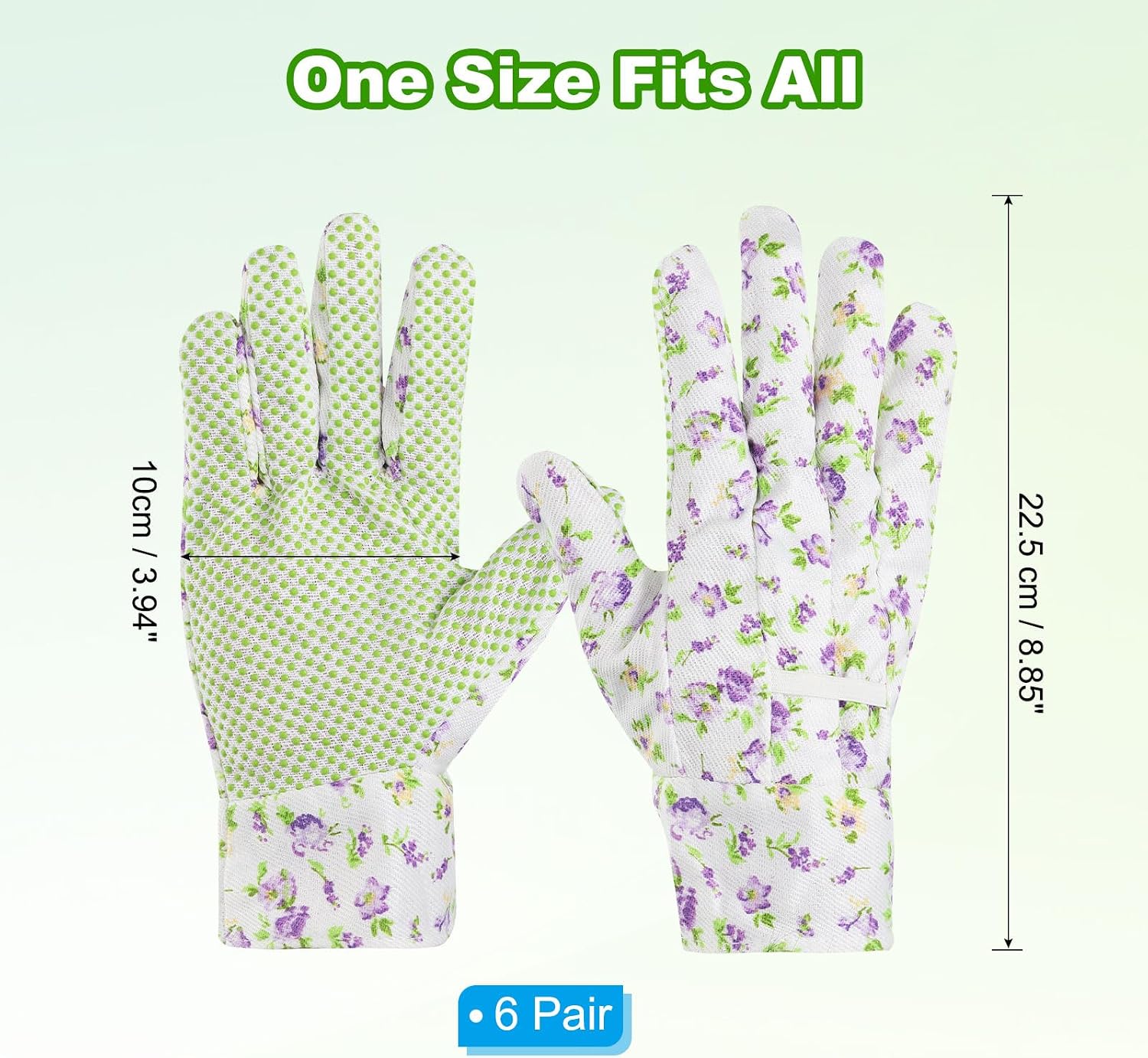 PATIKIL Floral Gardening Gloves for Women Non-Slip Grip Garden Glove Women Working Yard Gloves for Gardening, Planting