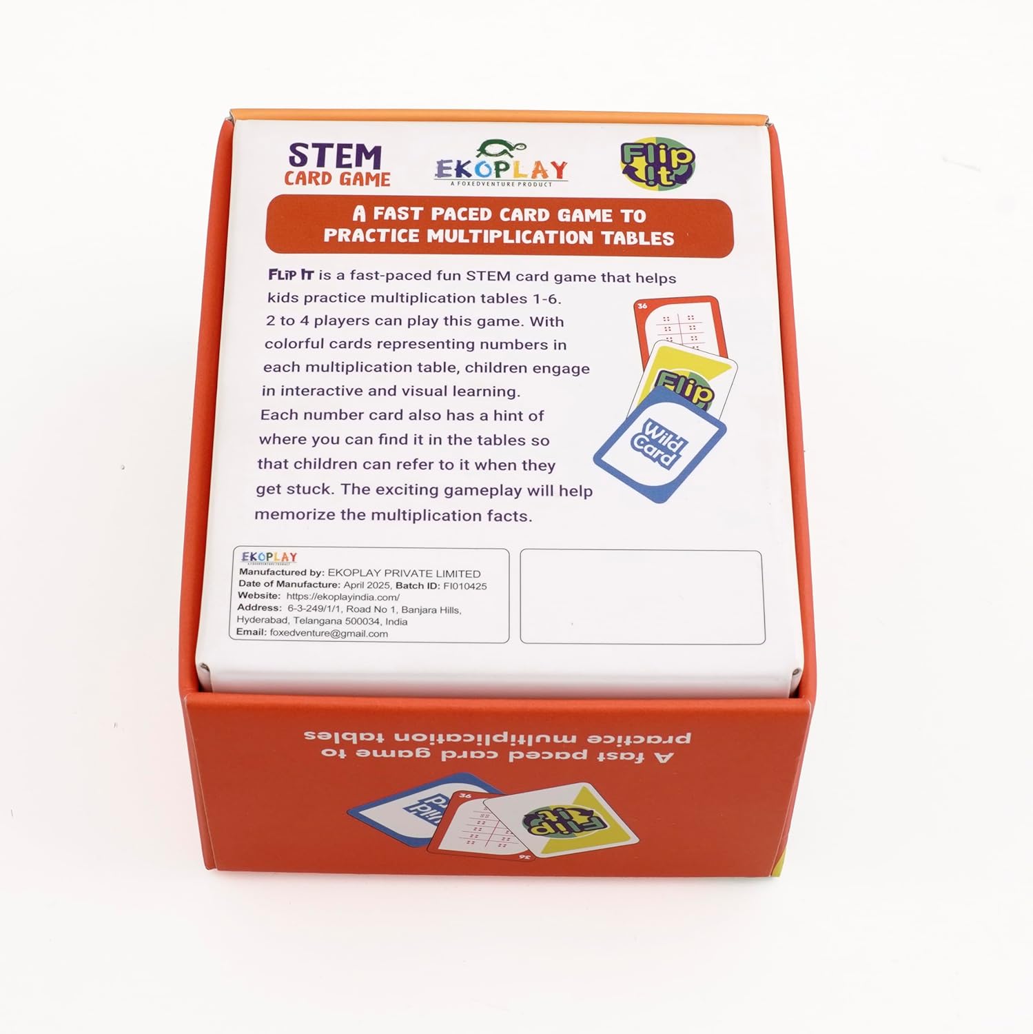FLIP IT Card Game - Multiplication Tables 1-6 | Kids Practice Multiplication Tables, for 6 Years and Above