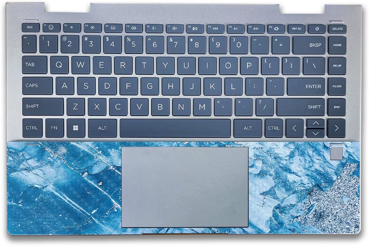 Carbon Fiber Laptop Skin Compatible with HP Envy x360 14” (2023) - Winter Rock - Premium 3M Vinyl Protective Wrap Decal Cover - Easy to Apply | Crafted in The USA by MightySkins