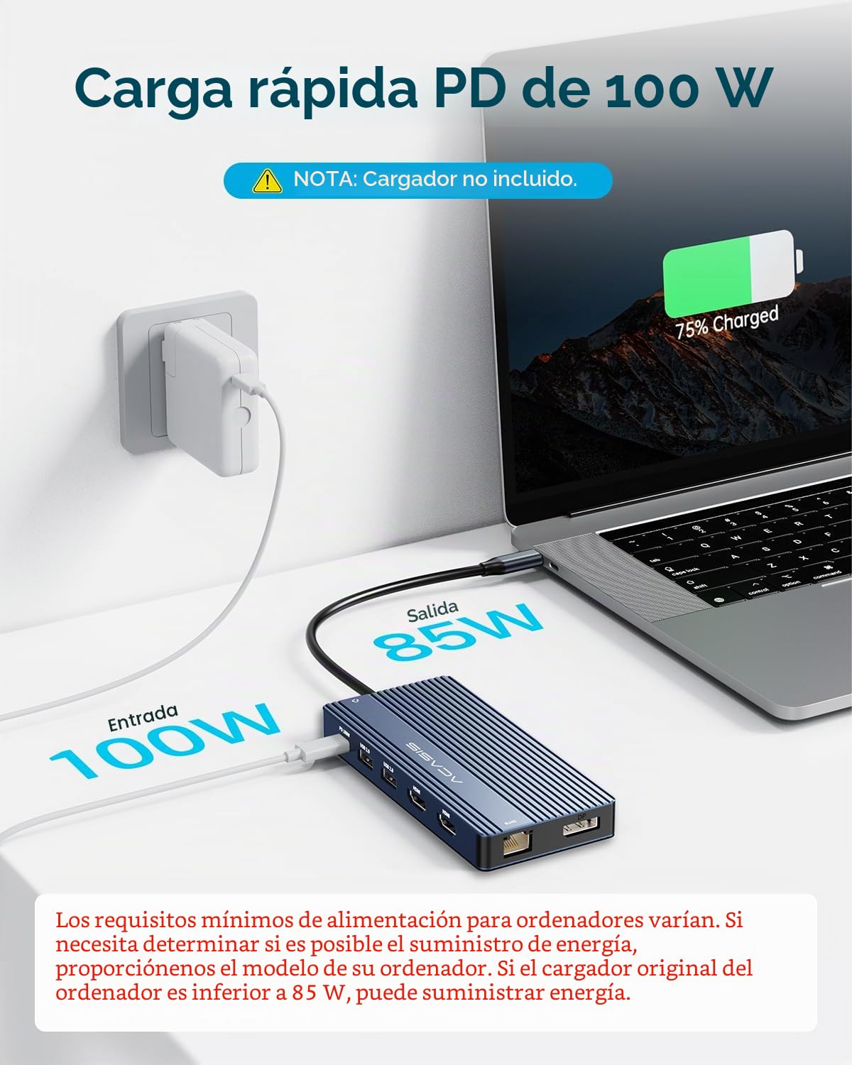 ACASIS 14-in-1 USB-C Docking Station, 4K@60Hz Triple Display, 100W PD | 2 HDMI & 1 DP, 10Gbps data speed, Gigabit Ethernet, SD/TF card reader, 3.5mm audio, plug & play, for USB-C laptops