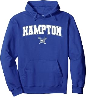 Hampton University Pirates Arch Logo Pullover Hoodie