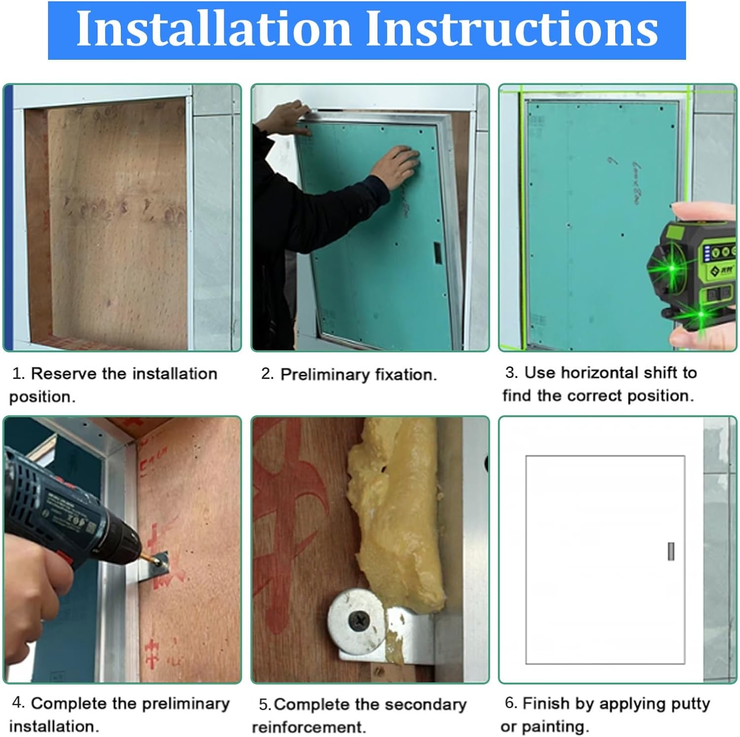 Lockable Stainless Steel Plumbing Access Panel - Customizable Inspection Cover with Keys for Bathroom, Kitchen, Outdoor BBQ Island - Durable, Weatherproof Access Door