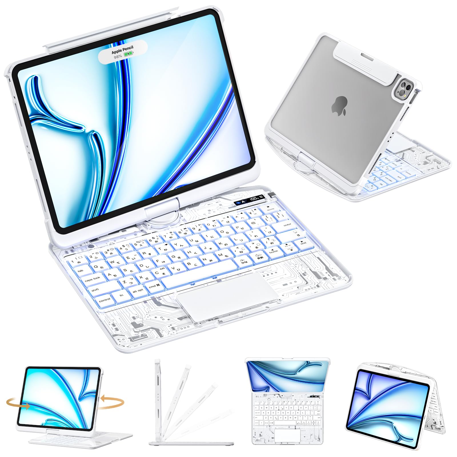 iFacemall iPad Air M3 キーボード ケース付き 11インチ Amazon.co.jp: ifacemall 2025新登場 iPad Air 13インチ（M3