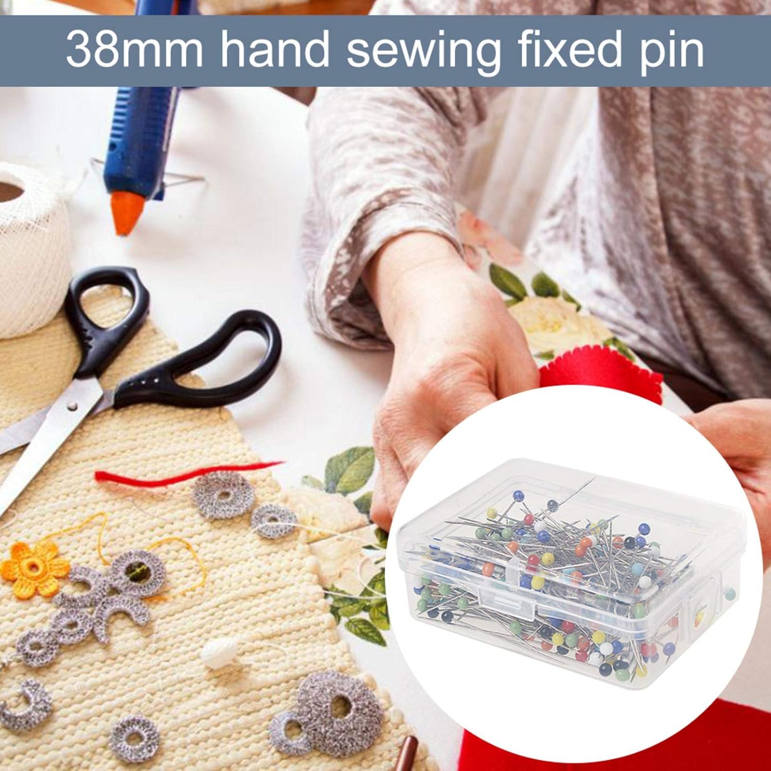250 Lot De Epingle Couture Garantie A Vie Epingles Couturiere Multicolores Epingle A Tete Ronde Couture Mercerie Patchwork Decoration Mariage Avec Boite De Rangement Epingles A Coudre Tete De Boule E Epingles Droites Epingles Libertywings Vn
