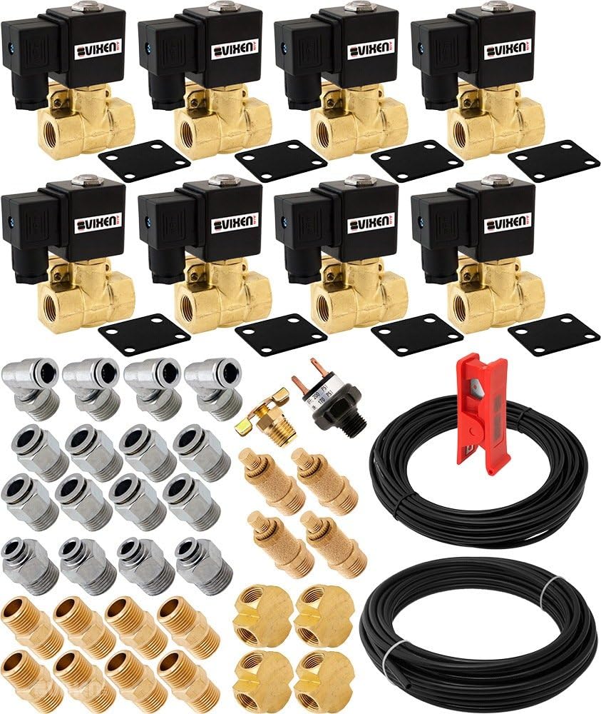 Vixen Air 3/8" NPT Air Ride Suspension High Flow Electric Air Valve Solenoid 250 Psi 2 Pack With One 3 8 Flow Dump Control Valve Vxf4038m 2 - View #6