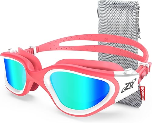 Miniatura 14 de ZIONOR G1 - Gafas de natación polarizadas unisex para mujeres adultas, antiniebla, 100% anti UV, gafas de buceo Negro,A0 (polarizado + espejo