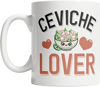 Ceviche Lover Mug Cute Latin Seafood Lover Coffee Cup (11oz)