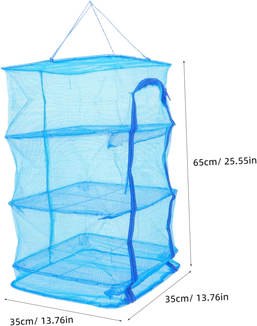 Cabilock 2pcs Foldable Nylon Drying Nets with Sturdy Frame Multi Hanging Mesh Racks for Camping Fish Fruit and Vegetable Drying Breathable Open Mesh Design for Quick Airflow and Wind