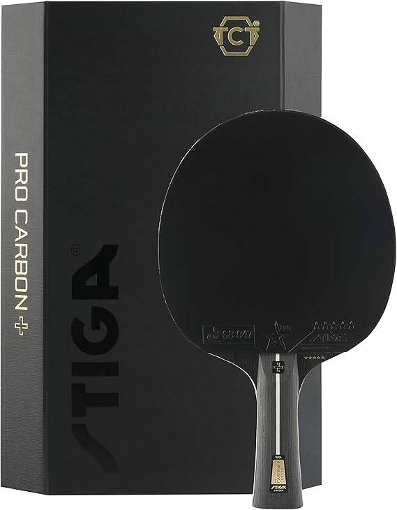 STIGA Pro Carbon+ Table Tennis Bat for Advanced Players, Racquets