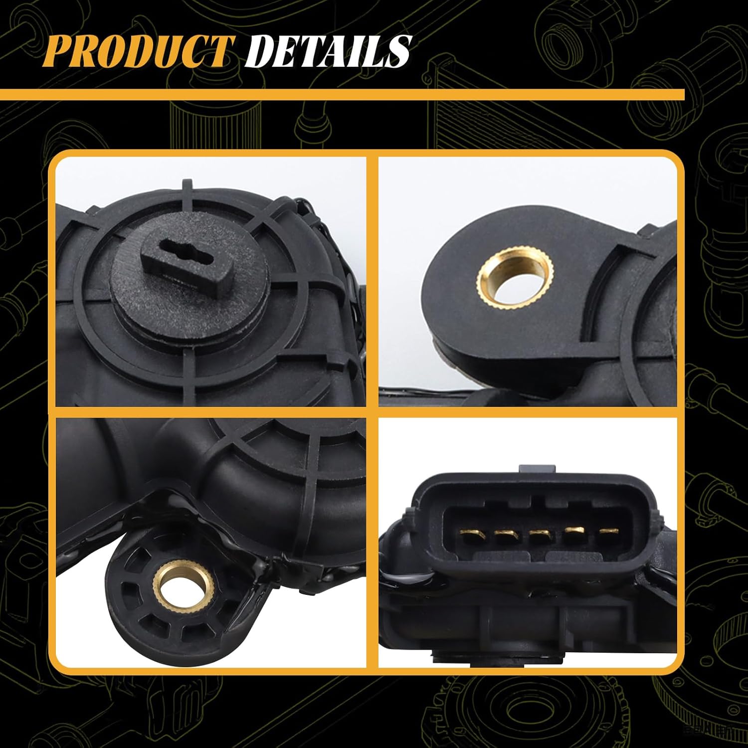 911-922 Engine Intake Manifold Runner Control Motor Compatible with Hyundai Santa FE Sonata Tucson Kia Forte5 Sorento Sportage 2010 2011 2012 2013, Replaces # 28323-2G000 28323-2G300