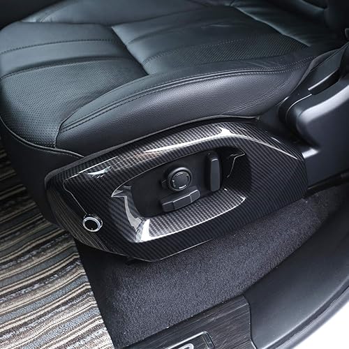 Miniatura 5 de Accesorios de coche ABS fibra de carbono asiento lateral marco cubierta ajuste para Rover Range Rover Vogue Autobiography Sport 2013-2017
