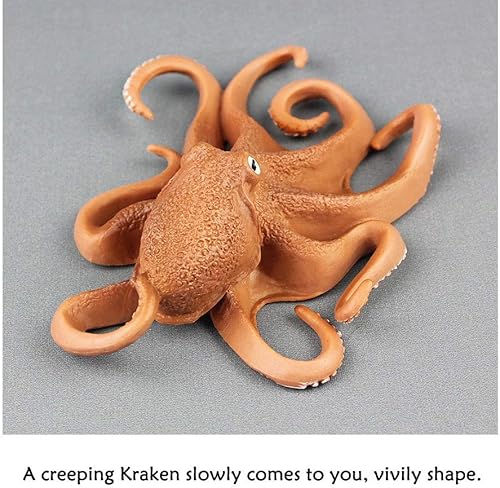 Miniatura 4 de Oncpcare Decoración de acuario de Kraken holandés, la misteriosa leyenda de pulpo, adorno de acuario, pecera, paisaje, vida marina, réplica,