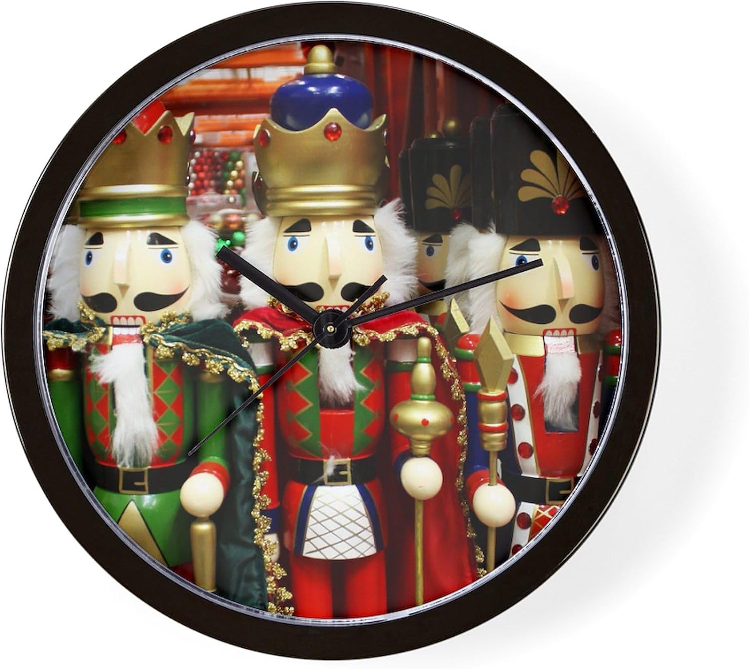 CafePress Nutcracker Soldiers 10" Wall Clock for Livingroom, Kitchen, or Office