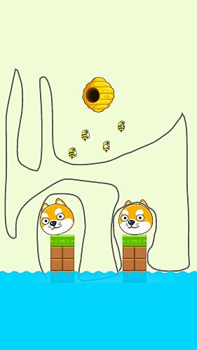Save the Doge Pet Draw Line Puzzle: Brain Rescue Game with Bees, Smart Logic Drawing Challenge – vue 5