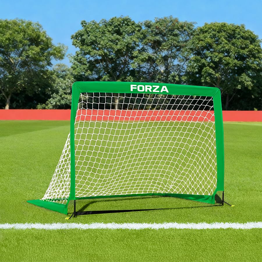 FORZA Square Pop-Up Football Goal [6 Sizes] (Green, 3ft x 2.2ft, Pair of Goals)