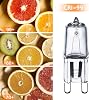 G9 Halogen Light Bulbs 230V 28W (29W) 2800K Warm White Clear G9 Capsule Bulb Dimmable, 10Pack [Energy Class G]
