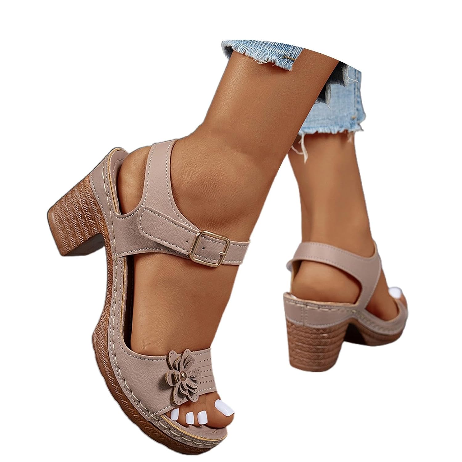 Yimijrren Heeled Sandals For Women 2025 Strappy Comfortable Dressy Chunky Block Heel Open Toe Ankle Strap Slingback Sandals - Review, Price and Buying Guide