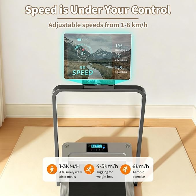 Caminadora Portátil para Escritorio, Plegable, 2.0HP, 220 lb miniatura 5