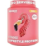 BIRDMAN Fitmingo Vegan Protein Powder with Inositol, Collagen Boosters, Hyaluronic Acid and Vitamins | Low Carb, Dairy Free, Lactose Free, Low Calorie | 23g Plant Based Vanilla Protein Powder