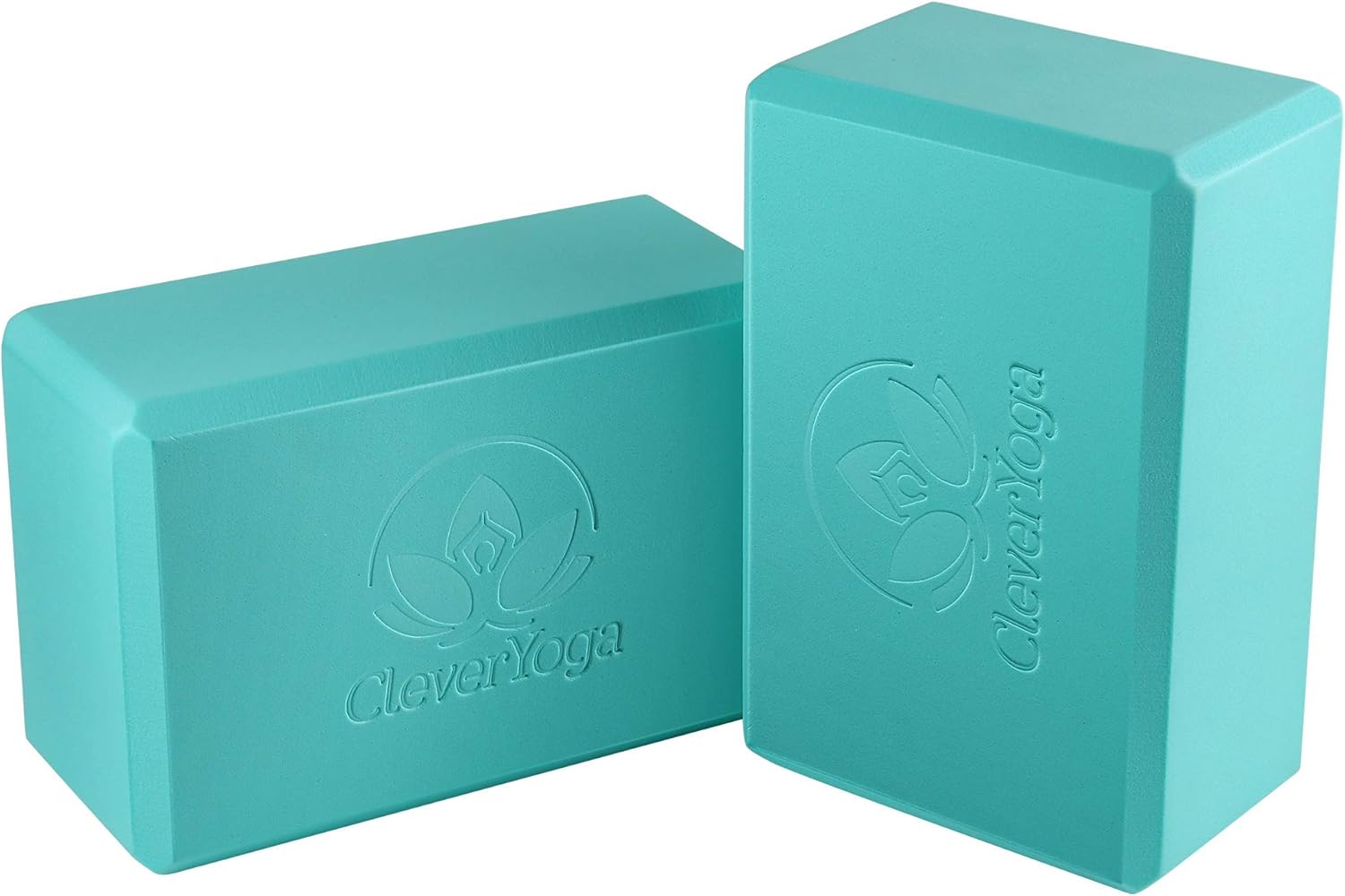 Yoga Blocks 2 Pack – 2 High Density Light Weight Exercise Blocks 4 x 6 x 9 Inches Support All Poses - Lightweight Versatile Fitness and Balance Odor Free Bricks (Light Blue) : Sports & Outdoors