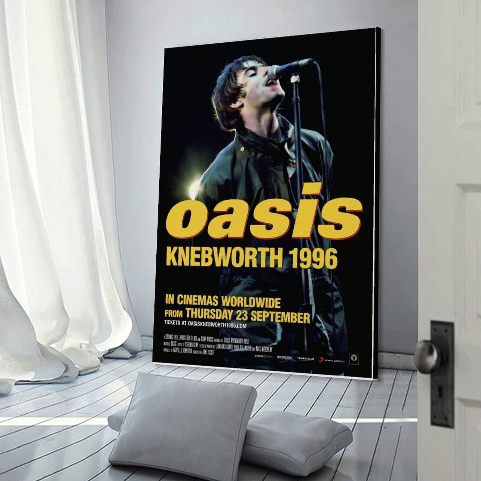 EEILASE Oasis Knebworth 1996 Movie Poster Wall Art Decorative