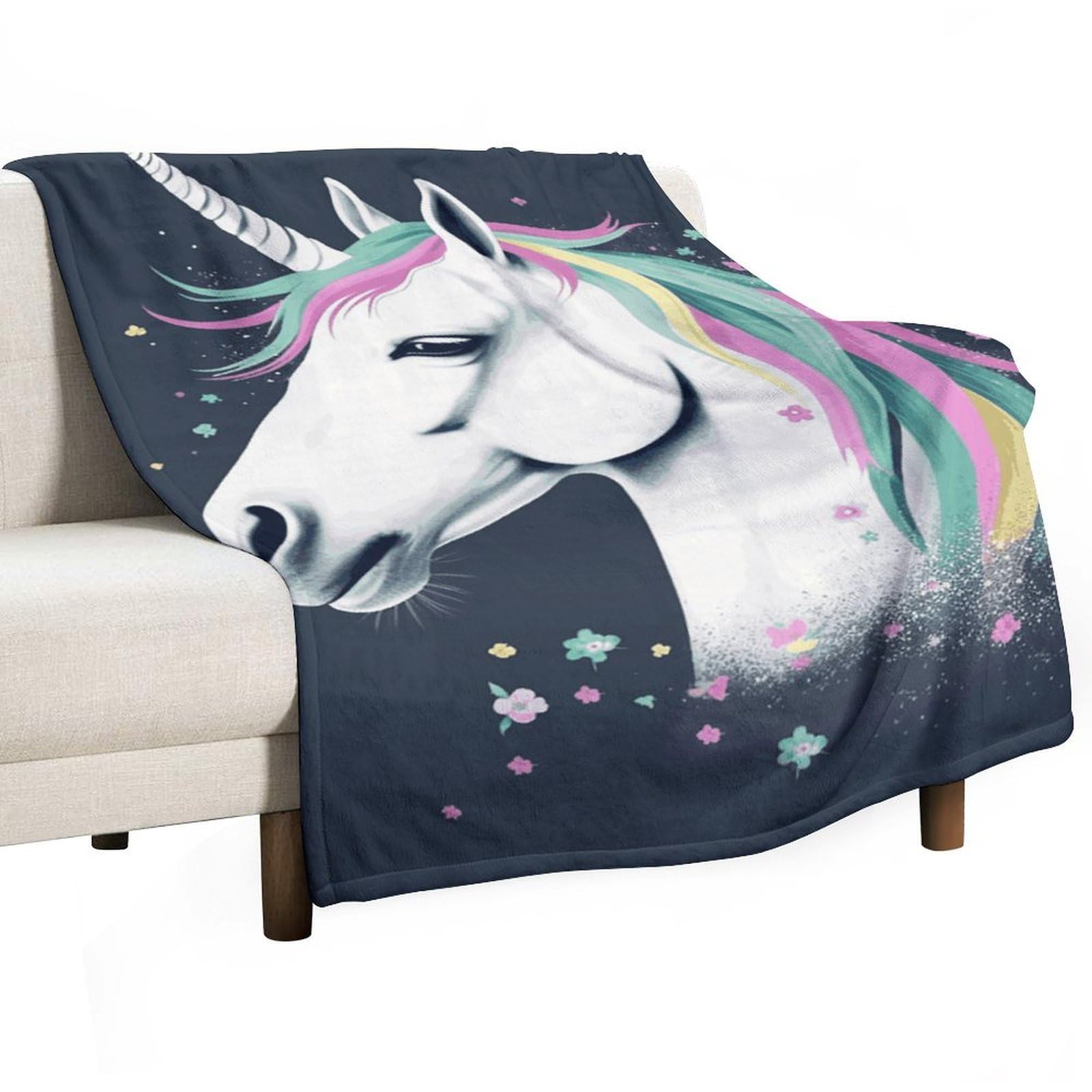 Couverture flanelle confortable Be Horse pour vos moments cocooning sur le canapé