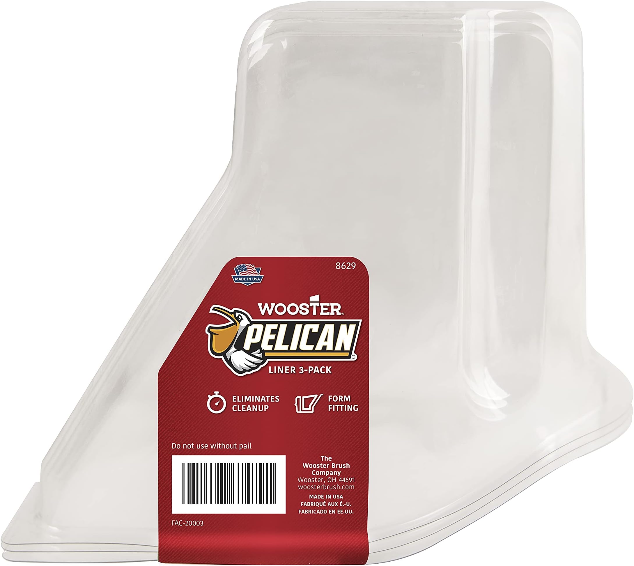 Wooster Brush 8629 Pelican Liner 3-Pack