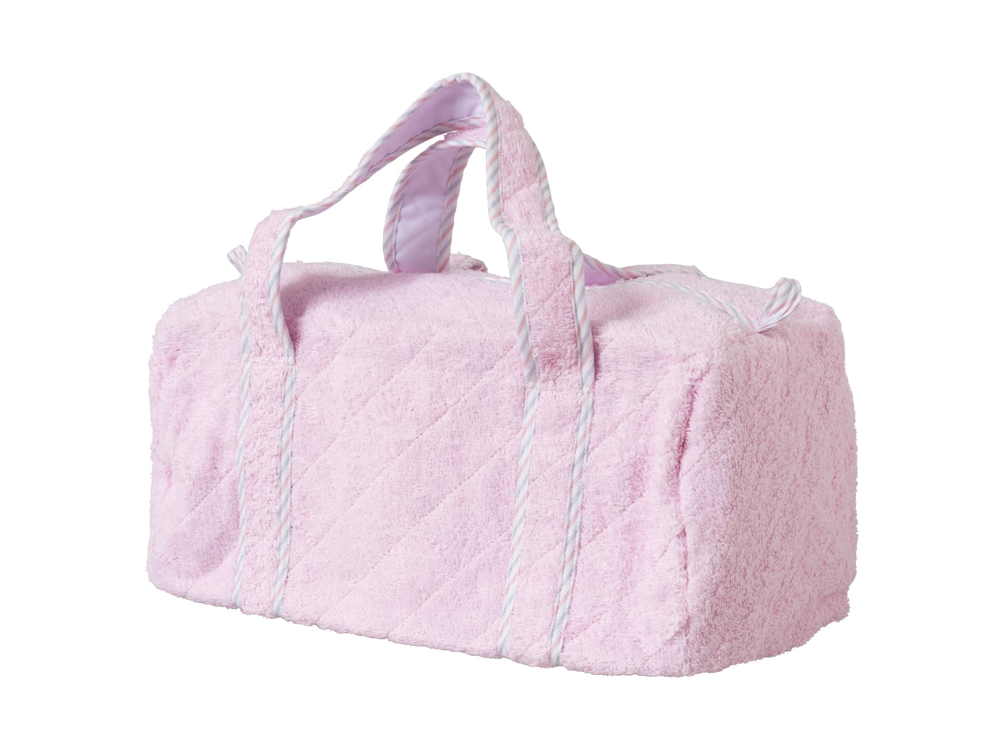 Filet - Borsa per cambio neonati, borsa da viaggi e maternità, borsa per pannolini per neonati di grandi dimensioni, realizzata in cotone trapuntato, made in Italy, Rosa