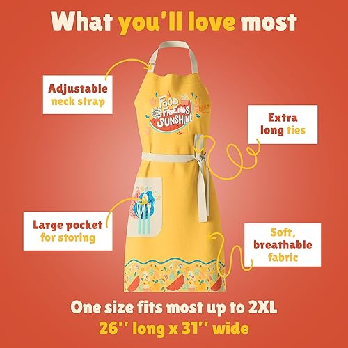 Miniatura 6 de Waterproof Apron for Adults  Adjustable Fit with Deep Pockets, Stylish Cooking & Baking Apron for Women & Men