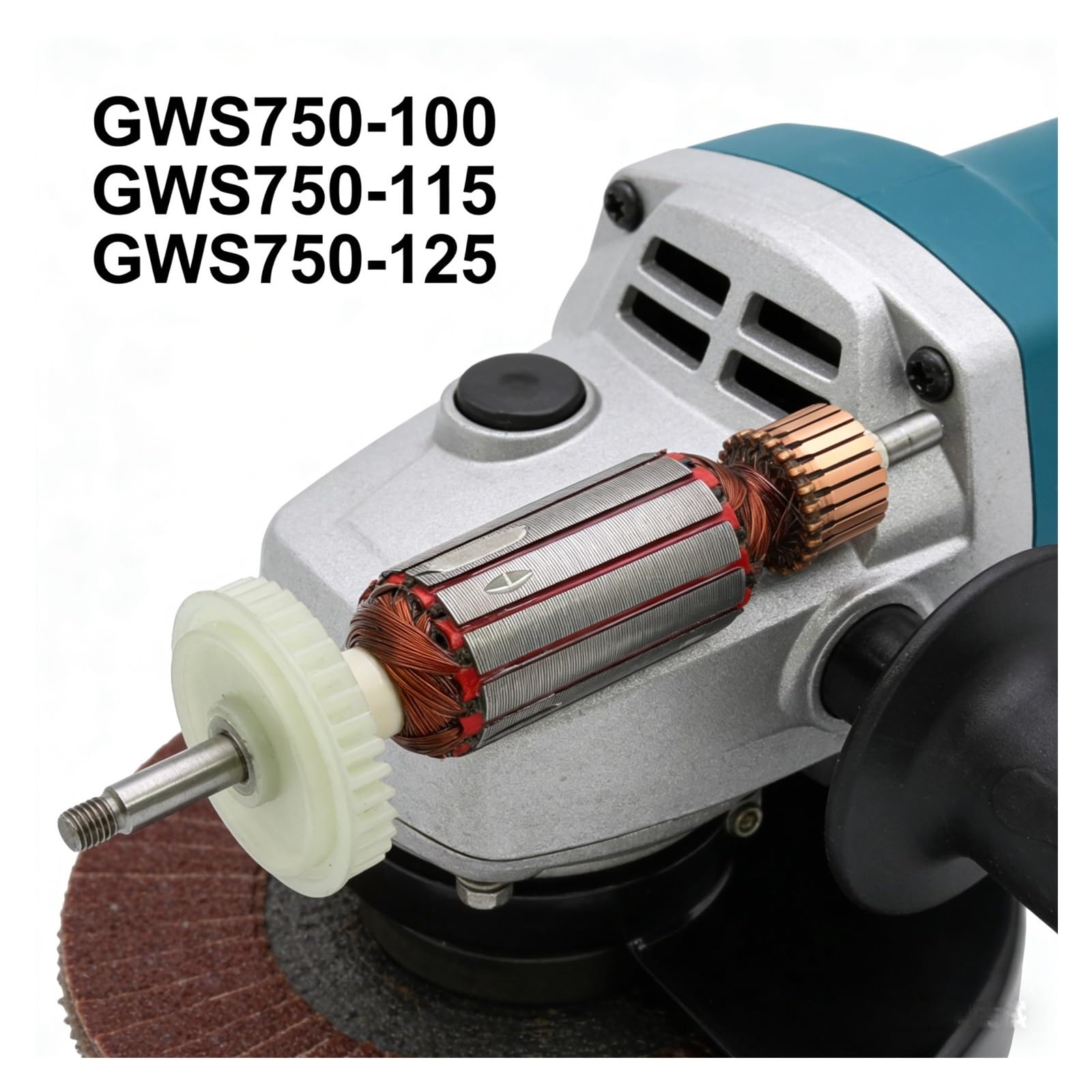 Rotor De Armadura AC 220V 240V, Repuestos De Repuesto For Amoladora Angular Eléctrica De Grado Profesional, Compatible Con BOSCH, For Herramientas Eléctricas GWS10-125