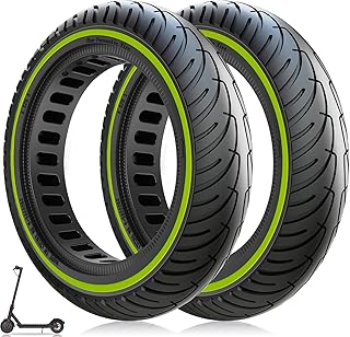 E Scooter Reifen 8 1/2 x2 Vollgummi für Xiaomi 1S Pro 2 Mi 3 M365 Pro Elektro Scooter, 50/75-6.1 Solide Ersatzreifen Durchstoßfe, E Scooter Vollgummireifen 8,5 Zoll Abriebfest und Rutschfest