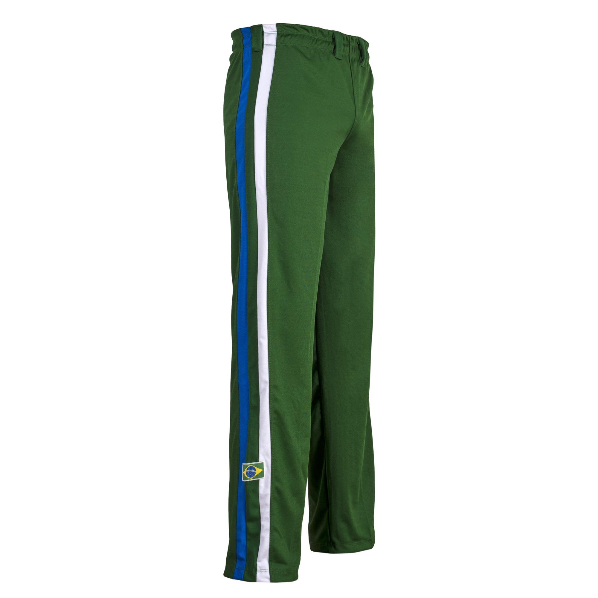 JL SportAuthentic Brazilian Capoeira Martial Arts Pants - Unisex (Green) S
