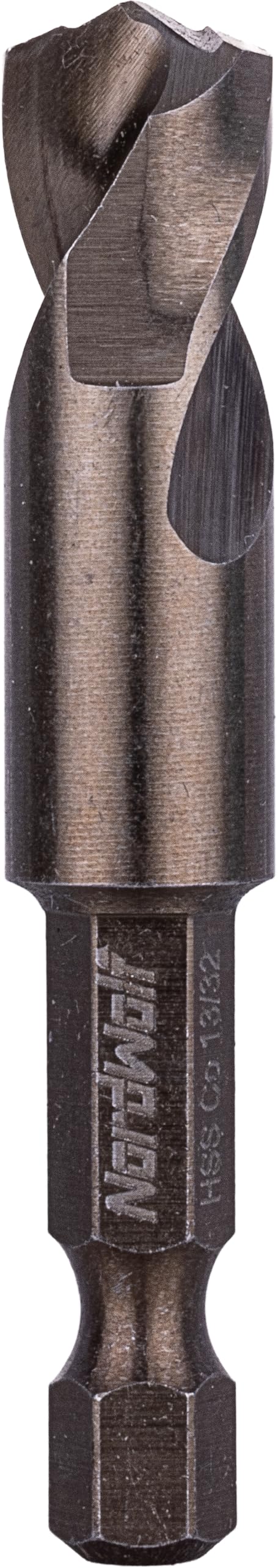 NordWolf 13/32" M35 Cobalt Stubby Drill Bit for Stainless Steel & Hard Metals, with 1/4" Hex Shank for Quick Chucks & Impact Drivers