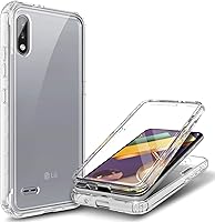 Vista 1 de NZND Funda para LG K22/K32/K22+ Plus con protector de pantalla incorporado, funda protectora resistente a los golpes de cuerpo completo a prueba