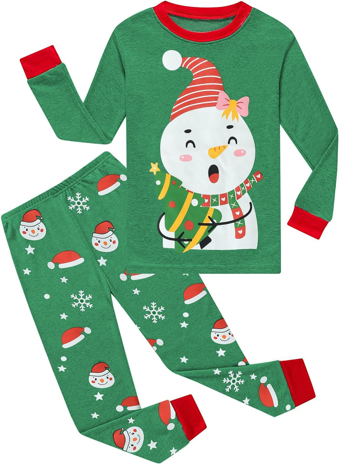 Super Weiche Schlafanzüge Für Mädchen - Baumwolle Pyjama-Set Für Kalte Tage