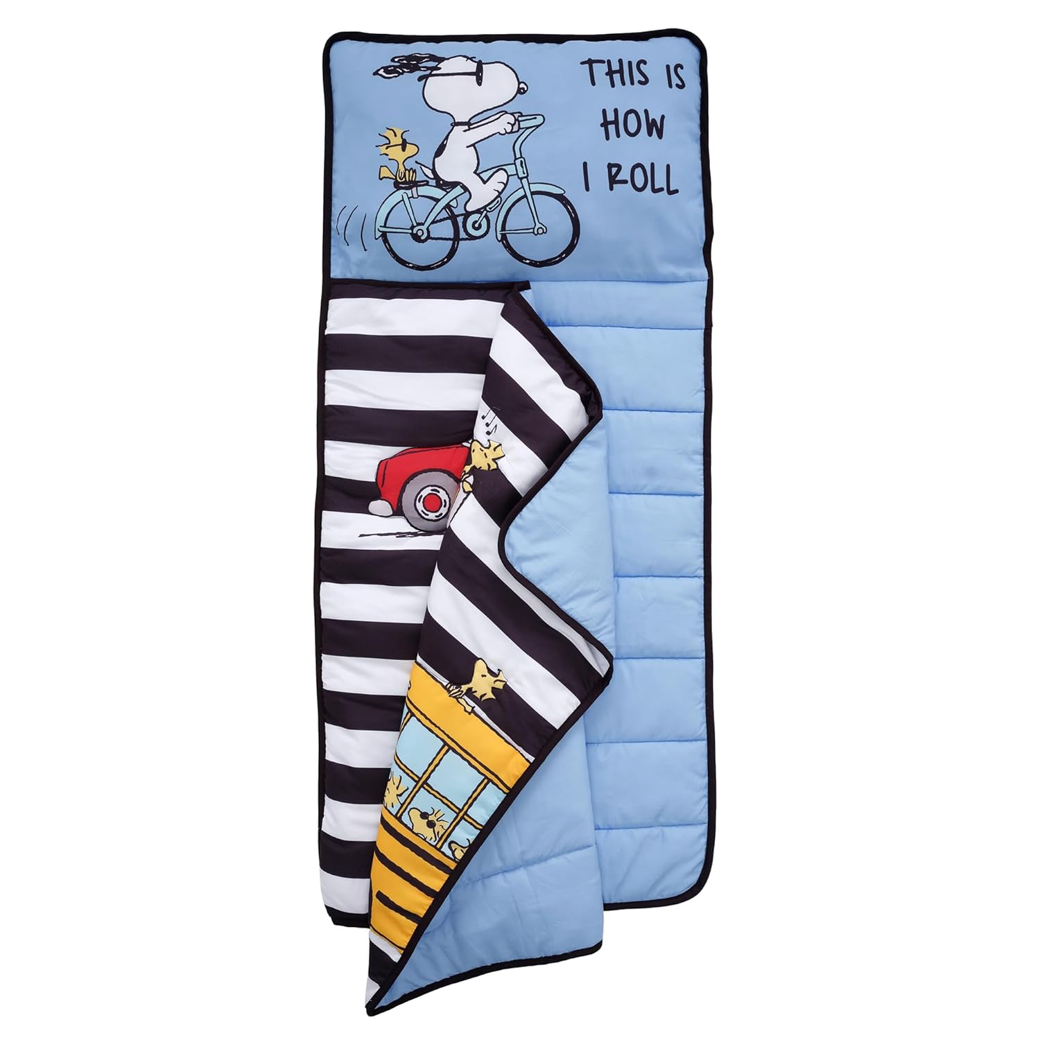 Bedtime Originals Snoopy & Woodstock Peanuts Transportation Toddler Nap Mat