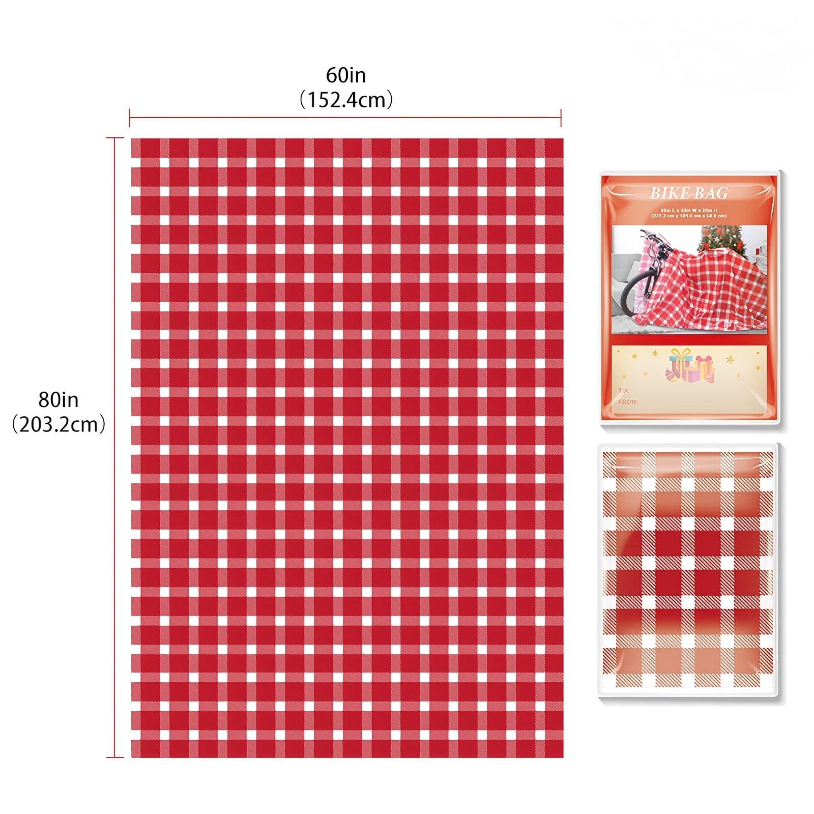 80" X 60" Bike Gift Bag Christmas Extra Large Gift Bags Jumbo Gift Bags for Giant Gifts Bicycle Wrapping Bag for Birthday,Christmas,Giant Huge Gifts