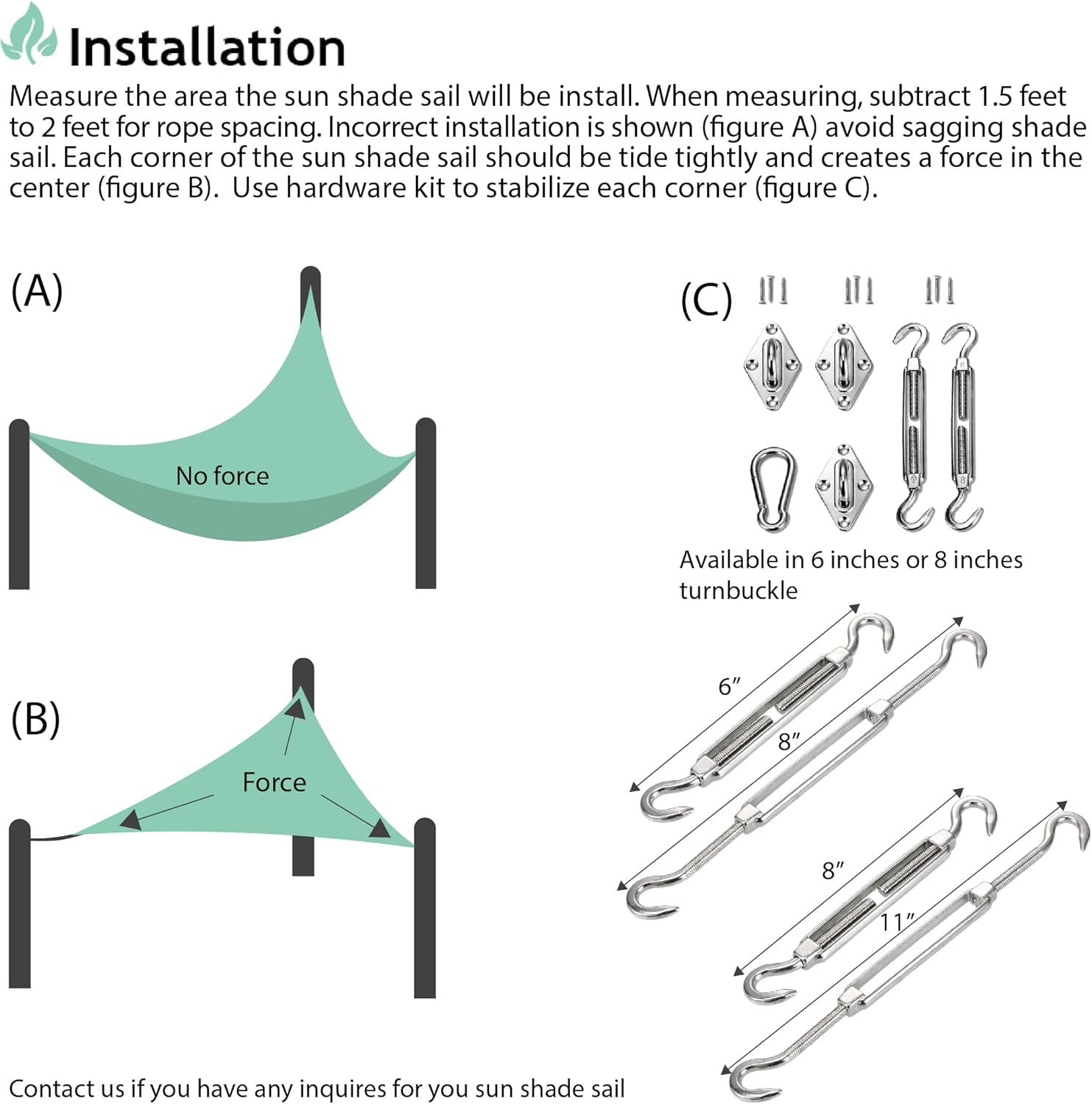 SunnyRoyal 12'x18'x22' Heavy Duty Sun Shade Sail Triangle Commercial Grade with Hardware Kits for Canopy Awning Outdoor Patio Cloth Screen UV Block UV Resistant (Sand)