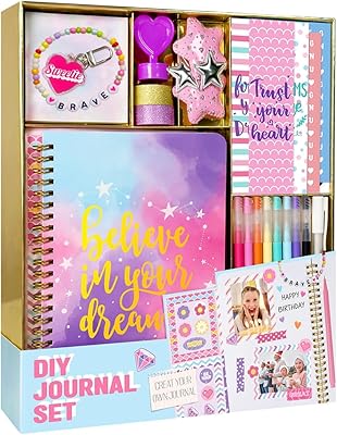 DIY Journal Kit For Girls Tween & Teen Girls, Stationery Set, Scrapbook